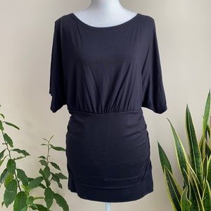 Dressbarn short sleeve black top Sz XL